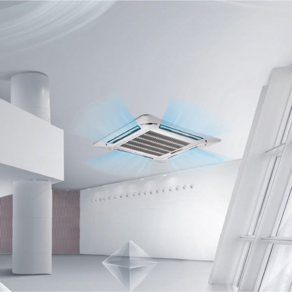 Кассетный четырех поточный компактный блок (двух трубный)