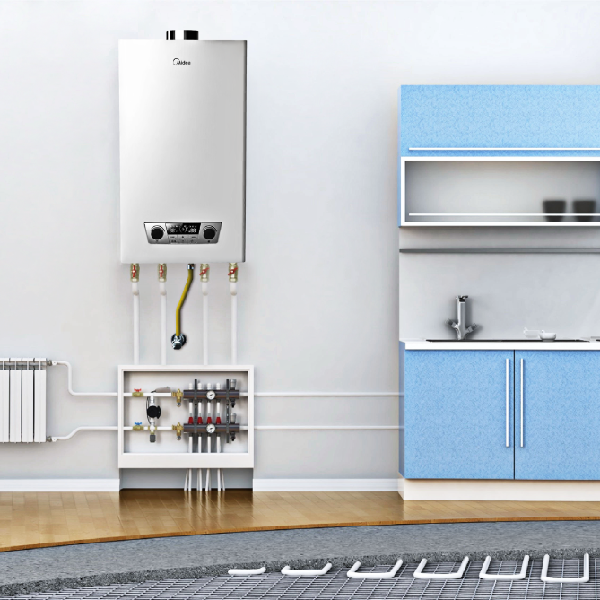 Компактный газовый котел Midea C10